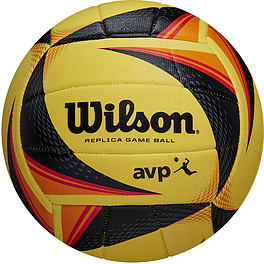 Мяч вол. WILSON OPTX AVP VB REPLICA, WTH01020X, р.5, 18 пан, ПУ, маш.сшивка, желто-черный