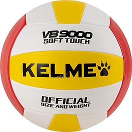 Мяч вол. KELME, 8203QU5017-613, р. 5, 18 пан., синт.кожа (ПУ), маш.сш., красно-желтый